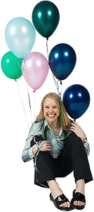 We release balloons for winners only!